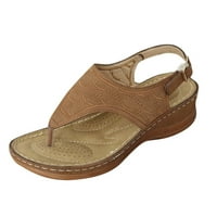 DMQupv sandale za žene Dression Wide Wide Woe prstene ljetne ženske sandale Žene Ljetne sandale sa petama