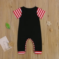 Chollius Newborn Baby Boy Girl Romper Moja 1. četvrtina srpnja BodySuit One kombinezon za kratkim rukavima