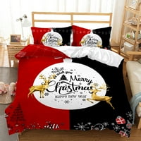 Set za božićne prekrivače ELK Print Xmas Pokrivač postavljen premium prekrivač sa jastukom posteljina