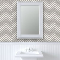 Odvojive pozadine 12FT 2FT - Chevron Chic srebrni sive strelice Neutralno zigzag sivo prilagođeno prenepirano