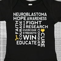 Inktastični neuroblastoma Podrška Slogan poklon Baby Boy ili Baby Girl Bodysuit