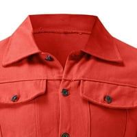IOPQO Muške košulje Muška dugmeta Radna jakna Muška multi-džepna postolja Carlual Callul Jacket Haljine