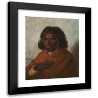 Louis Tannert Crna modernog uokvirenog muzeja Art Print pod nazivom - Aboriginalna kraljica