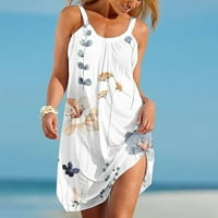 Ženske ljetne haljine ljetne haljine sarong sunčana haljina kamisole bijela m