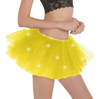 Suknja Poklopac za žene Modna mreža Tulle suknja Princess suknja sa LED malom rušenje haljine Držite