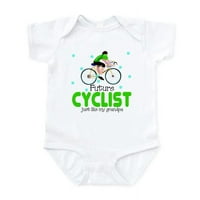 Cafepress - Budući biciklista poput djede bebe novorođenčad - beba svjetlo bodi, size novorođenče -