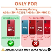 Talozna tanka futrola za telefon kompatibilna za Samsung Galaxy A02S, nebo je granični otisak, lagana,