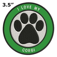 Love Moj Corgi 3.5 Izoniran zakrpljeni patch novost - porodični ljubimac pas pas uzgajaju životinje