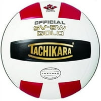 Tachikara Gold Tactither Premium kožna odbojka - Scarlet-bijela-crna