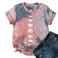 Ženska majica Tees Funny Slatka majica kratkih rukava Tie-Dye The Tops Bluuse Poklon za žene