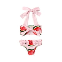 Carolilly Toddler Girl Watermelon luk tankini kupaći kostimi kupaći kostimi plivanje