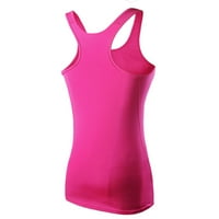 Camis za žene Yoga vrhovi teretane Sportska odjeća prsluk fitness uska rukava rukavica veličine xl
