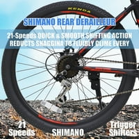 Feildoo Mountain Bike, muški i ženski, 26 točkovi, dijelovi shimano, bicikl za odrasle i mlade, 17 aluminijski