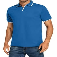 Cindysus Men T majica rever za vrat TEE Okrenite ovratniku Polo majica Golf ljetni vrhovi Classic Fit