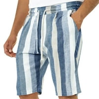 Muški Capris Ležerne prilike lagane kratke hlače sa kratkim kaiš džepom Elastične struke plaže Yoga