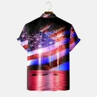 Luiyenes muns patriotska majica Slim izrezana američka zastava klasična fit polo majica