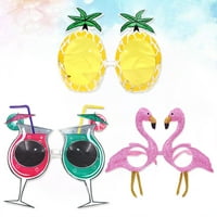 Naočale na havajskim plažama Flamingo žuti ananas Ljeto Glass Funny Dekorativne naočale Hawaii Party