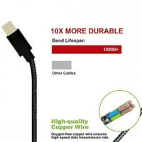 Type-C 6FT USB kabel za Galaxy Note 20 Ultra 10 plus - Priključak za punjač Napajanje USB-C Long Sync