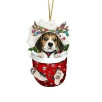 Smiješne ukrase božićne drvve, pogodno za pse - pokloni za ljubitelje za pse - Božićni ukrasi - lijepe