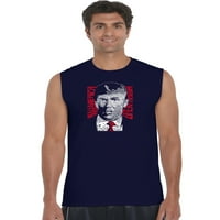 Majica majica bez rukava pop Art Muška - Trump - Opet napravite Ameriku sjajno