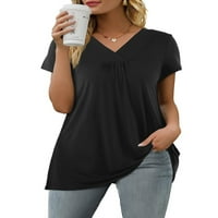 Ljetna ušteda klirenca squishhappy ženska ljetna majica s kratkim rukavima na vrhu casual labavog obilnog