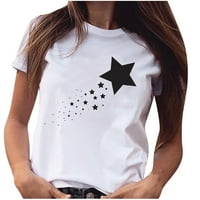 Ženska majica Clearence Plus size Svjetlo zvijezda Shirt majica s kratkim rukavima t-dušir