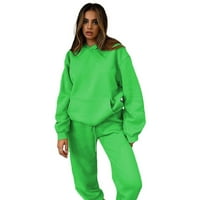 USMixi Womens Sweatsuits set dukseva za vježbanje Outfit setovi za žene s kapuljačom i dugim trenerkama