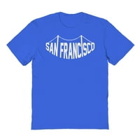 San Francisco California Graphic Royal Muška pamučna majica