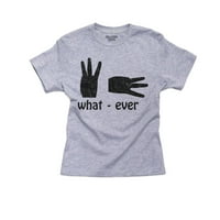 Što ikad - američki znakovni jezik - bez obzira na pamučnu majicu za ruke za ruke