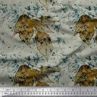 Soimoi Rayon Crepe Tkaninski listovi i tekstura Ispisuje šivanje tkanine dvorište široko