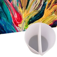 Walbest epoksidni silikonski split čaša DIY lijevanje umjetnosti zaliha boja nalik izlivanju Split Cup