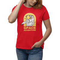 Kimaran Space Adventure Majica Spaceman Explorer Spacesuit Art Short rukava Tee