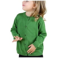 Prodaja Lilgiuy Toddler Girl & Boy Baby Dojenčad Kids Ped i zimski džemper bomboni Cardigan Solid Boja