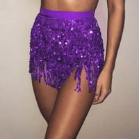 Mini suknja Kratke suknje za žene Zimske žene Sequin Trpučka plesačica Kostim Tassel Wrap suknje Club