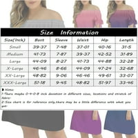 Ljetne haljine za žene za žene Ženske modne modne rame Postepene boje Promjena u boji Kratke suknje
