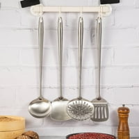 Tobchonp Wok Spatula i Ladle, Skimmer kašika, prorezana lopatica - set pribora od nehrđajućeg čelika,