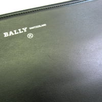 Ovjerena korištena bally boris velika bašna kožna torba s crnom kožom crna