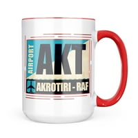 Neonblond AirportCode Akt Akrotiri - RAF šalica za ljubitelje čaja za kavu