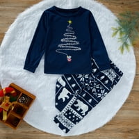 Porodična božićna pidžama Set Xmas PJS Usklađivanje pidžama za odrasle Kids Xmas Sleep Aweary