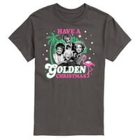 Zlatne djevojke - imaju zlatni božić - mušku grafičku majicu kratkih rukava