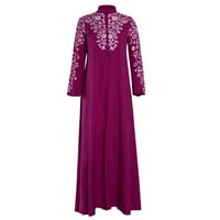 Cuekondy haljine za žene casual kaftan arapski jilbab abaya čipka u šivanju maxi plus size ljetna haljina