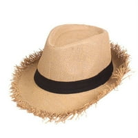 Cocopeaunt sunčeva šeširni ljetni suncobran blok jazz cap čvrsta boja prozračna slamkana tkanina TOP