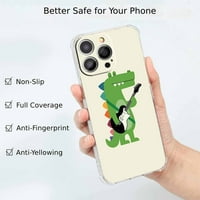 Muzika Crocodile futrola za iPhone Pro, estetski umjetnički dizajn uzorak meko puni poklopac branika