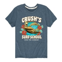 Pronalaženje Nemo - Crush's Surf School - grafička majica kratkih rukava za mališana i mlade