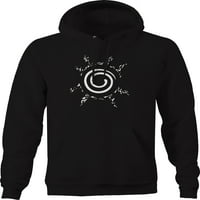 Naruto anime swirlence fleece dukserica za muškarce 2xl crna