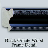 Hugo Simberg Black Ornate Wood Framed Double Matted Museum Art Print Naslijed: umjetnica Fahle Basilier