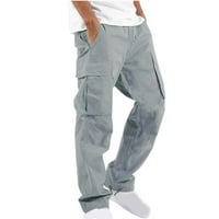 Leesechin hlače za muškarce čišćenje čvrstog višestruki džep na otvorenom Type Tip Fitnes Pant pantalone