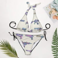 Oružje Žene Halter String Triangle Bikini setovi dva seksi kupaći kostimi