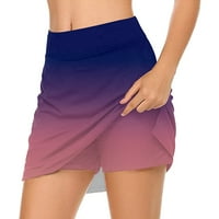 Miayilima suknja za žene casual čvrsta teniska suknja Yoga Sport Active suknje Kratke suknje S