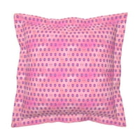 Pamuk saveen prirubdjevi rub Sham, Standard - Svemir Art Deco Hot Pink Aqua Magenta Watercolor Geek